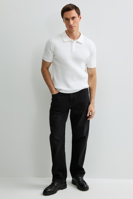 трикотажное поло от бренда снежная королева вид слева