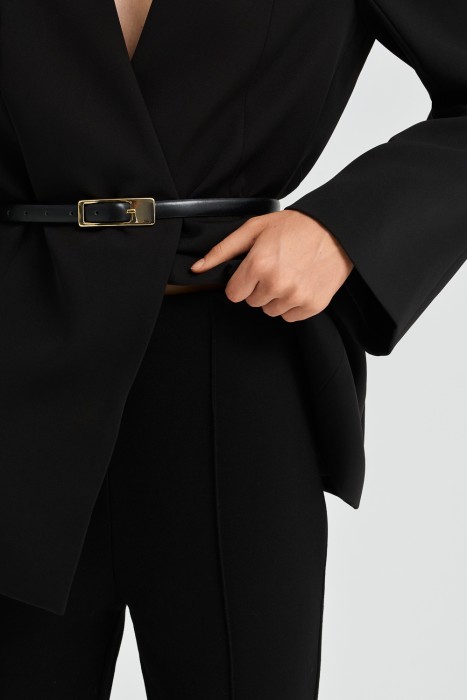 трикотажные брюки со стрелками от бренда снежная королева вид слева