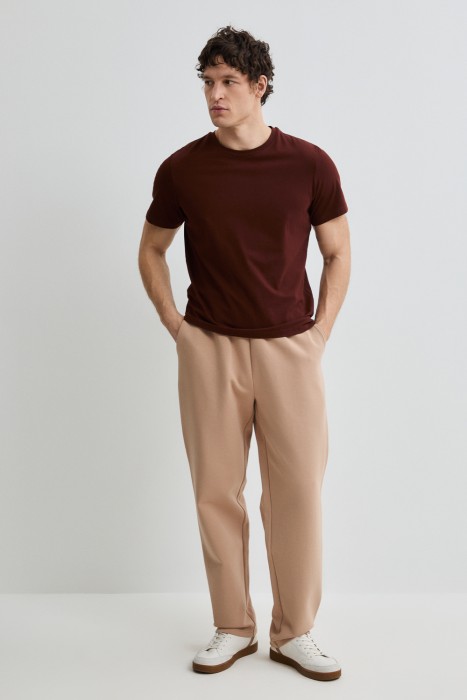 трикотажные брюки от бренда снежная королева вид слева