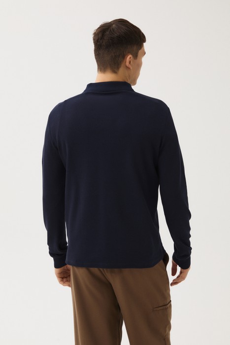 трикотажный джемпер-поло по цене 1710 руб вид справа