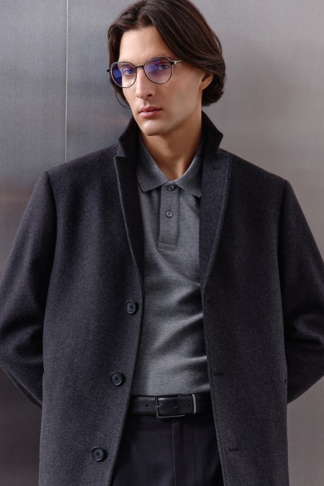 трикотажный джемпер-поло от бренда снежная королева вид слева