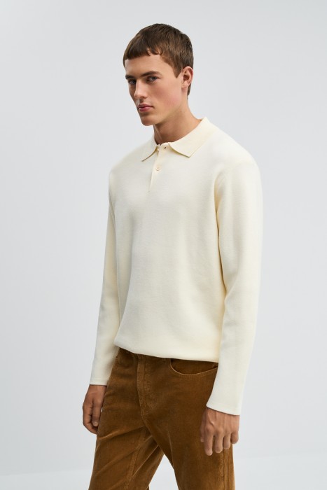 трикотажный джемпер-поло по цене 1440 руб вид справа