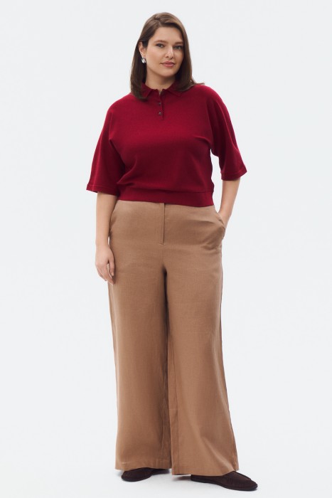 трикотажный джемпер от бренда снежная королева вид слева