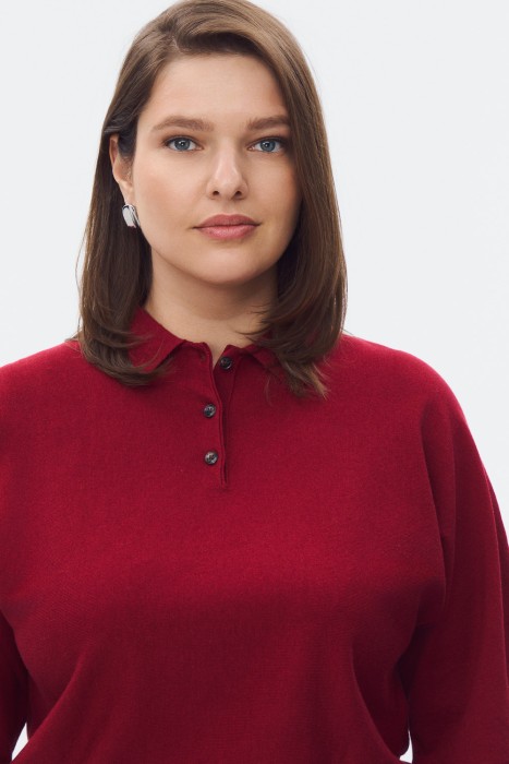 трикотажный джемпер из россии вид сбоку