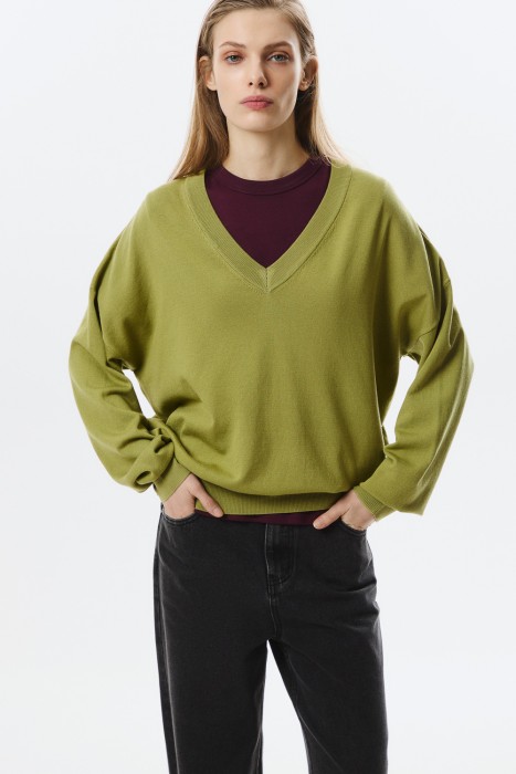 трикотажный джемпер 803448003 фотография