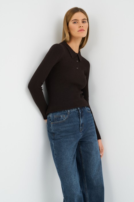 трикотажный джемпер 786438003 фотография