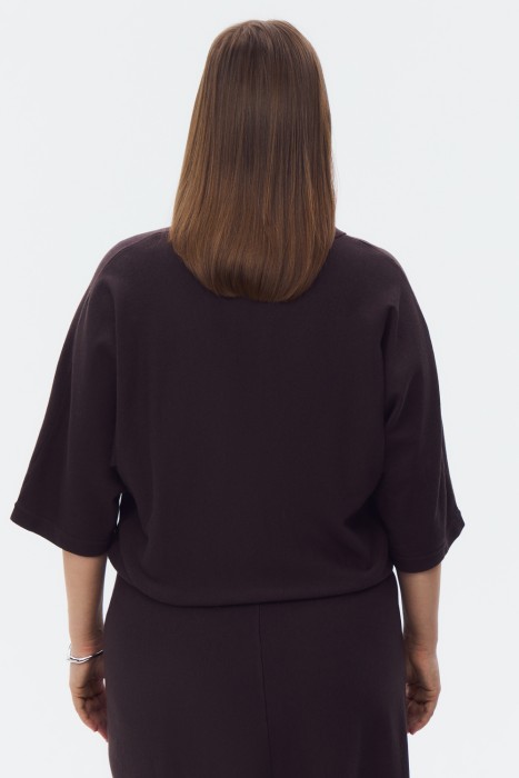 трикотажный джемпер от бренда снежная королева вид слева