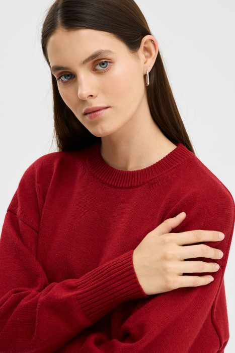 трикотажный джемпер из россии вид сбоку