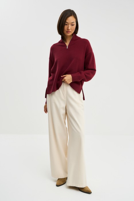 трикотажный джемпер из россии вид сбоку