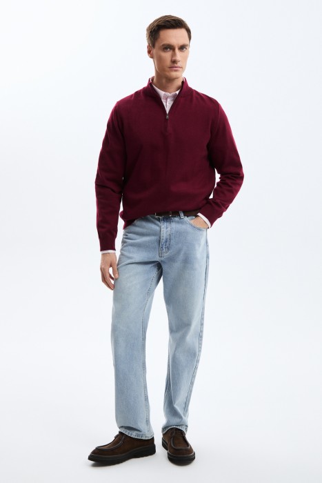 трикотажный джемпер от бренда снежная королева вид слева