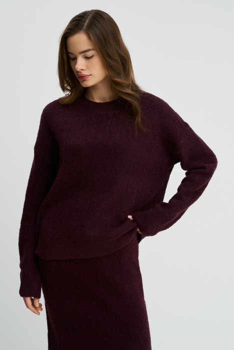 трикотажный джемпер от бренда снежная королева вид слева