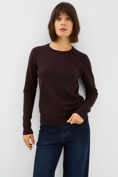 трикотажный джемпер от бренда снежная королева вид слева