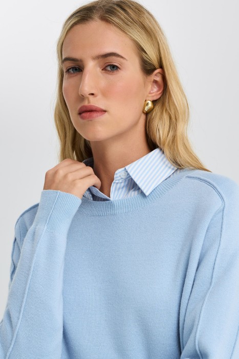 трикотажный джемпер из россии вид сбоку