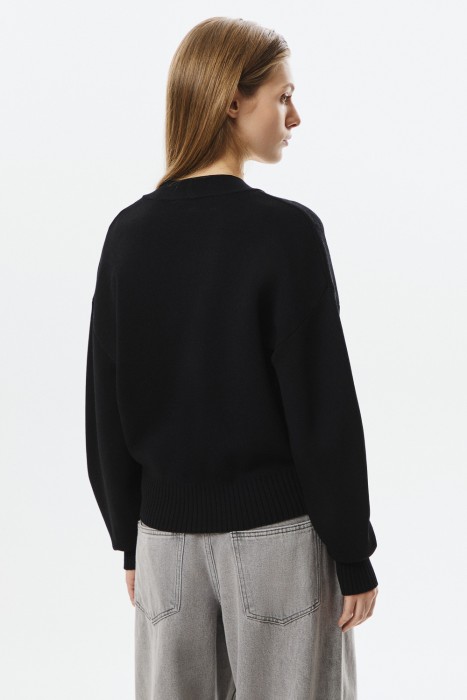 трикотажный кардиган на молнии по цене 1860 руб вид справа