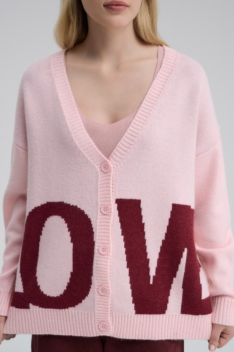 трикотажный кардиган из россии вид сбоку