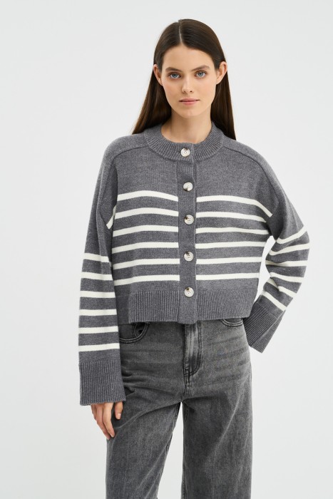 трикотажный кардиган 786441003 фотография