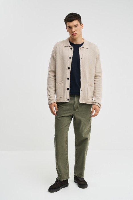 трикотажный кардиган от бренда снежная королева вид слева