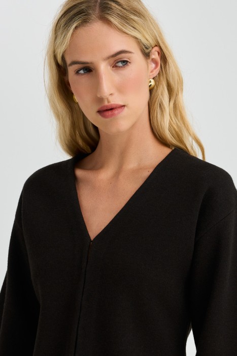 трикотажный кардиган из россии вид сбоку