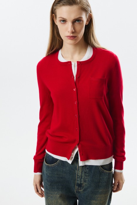 трикотажный кардиган 803423003 фотография