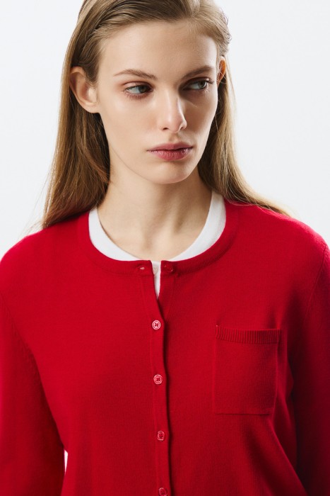 трикотажный кардиган из россии вид сбоку