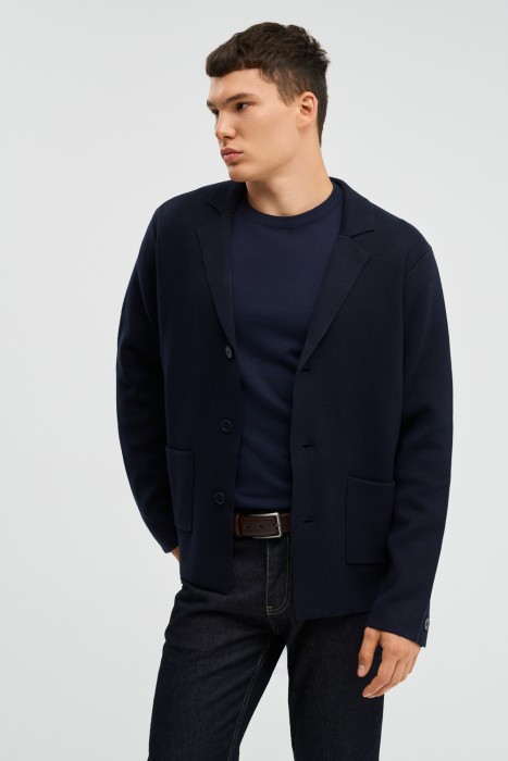 трикотажный кардиган от бренда снежная королева вид слева