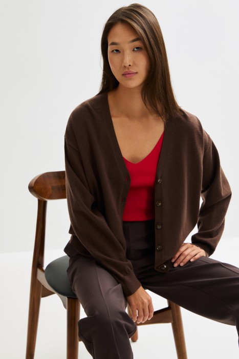 трикотажный кардиган 806056003 фотография