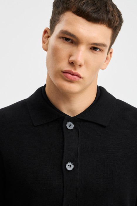 трикотажный кардиган из россии вид сбоку