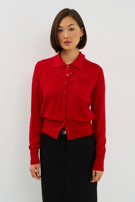 трикотажный кардиган 784501003 фотография