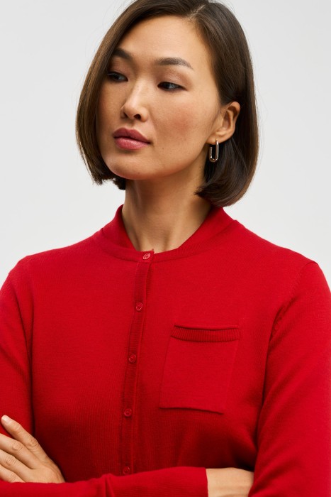 трикотажный кардиган из россии вид сбоку