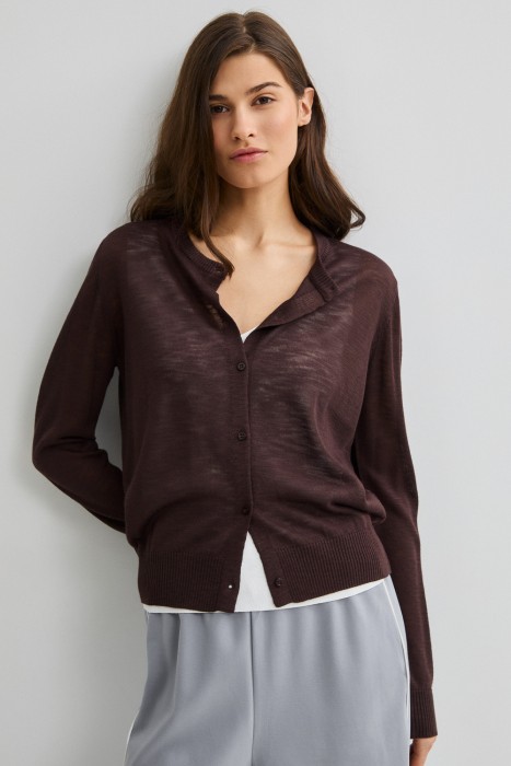 трикотажный кардиган 817618003 фотография