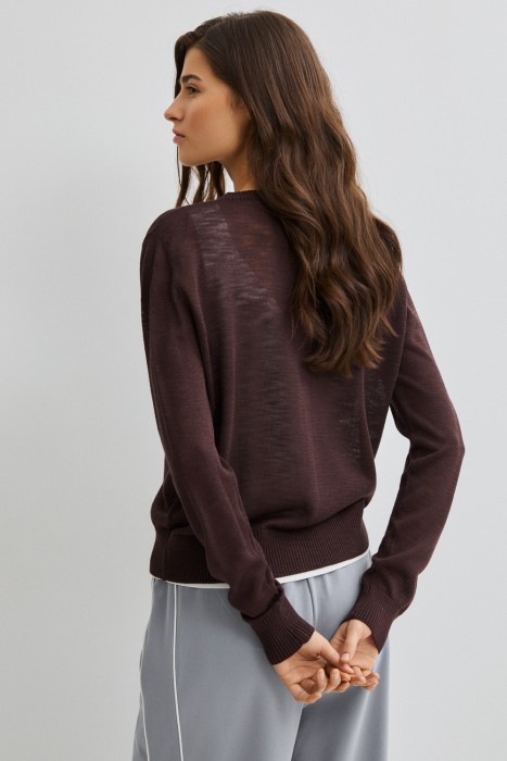 трикотажный кардиган по цене 2000 руб вид справа