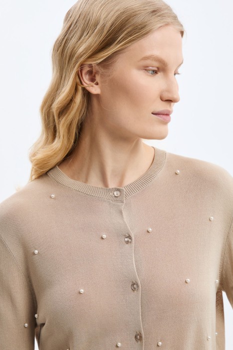 трикотажный кардиган из россии вид сбоку