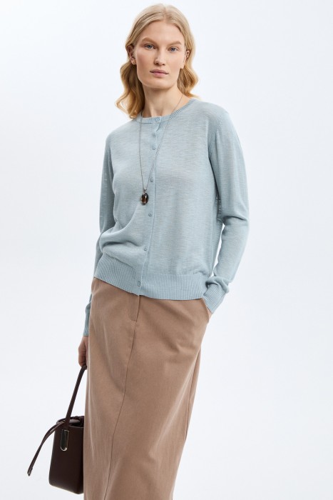 трикотажный кардиган 817616003 фотография