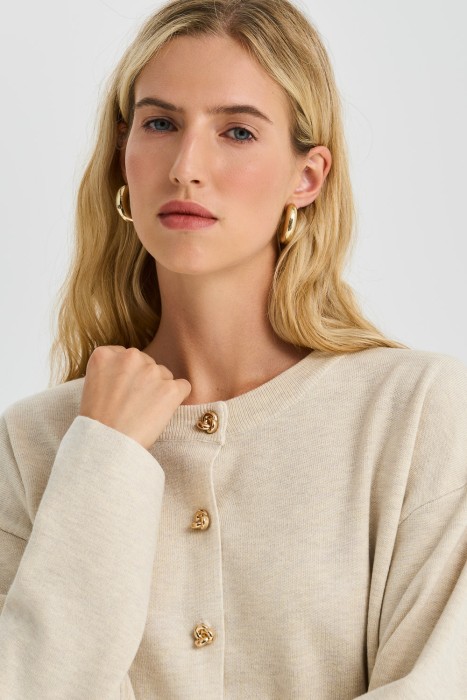 трикотажный кардиган из россии вид сбоку