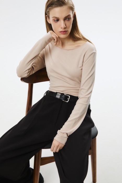 трикотажный лонгслив 804335003 фотография