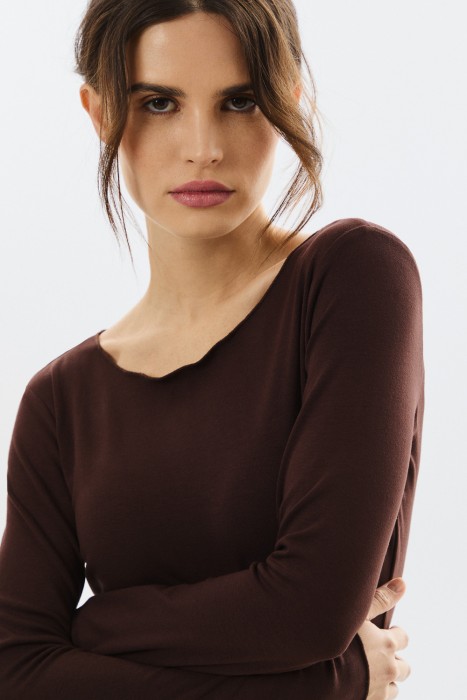 трикотажный лонгслив 804337003 фотография