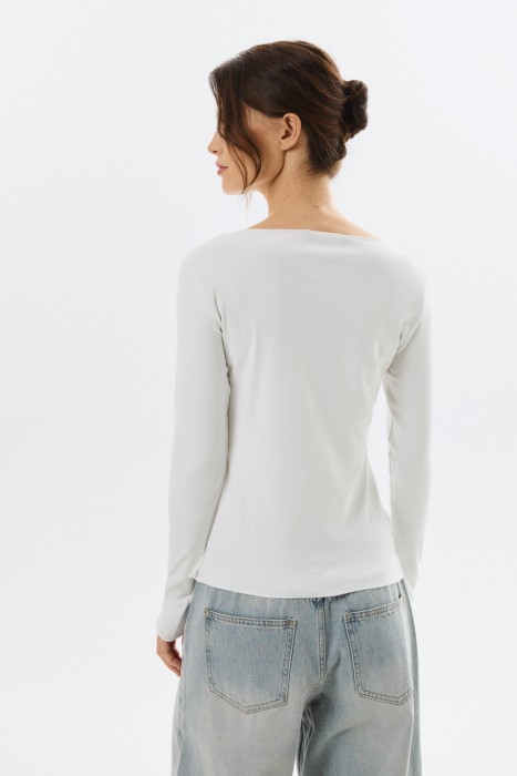 трикотажный лонгслив по цене 1360 руб вид справа