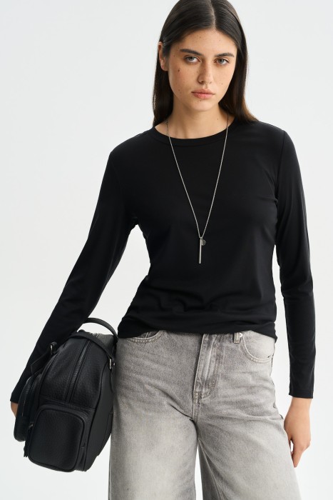 трикотажный лонгслив 792896003 фотография