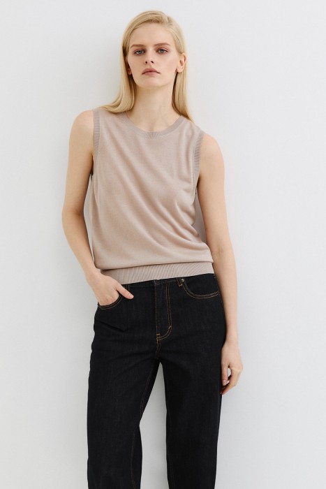 трикотажный топ 803421003 фотография