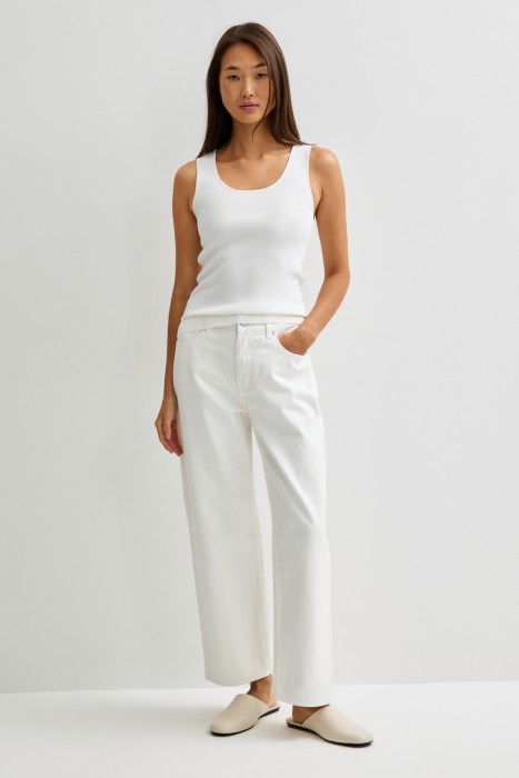 трикотажный топ от бренда снежная королева вид слева