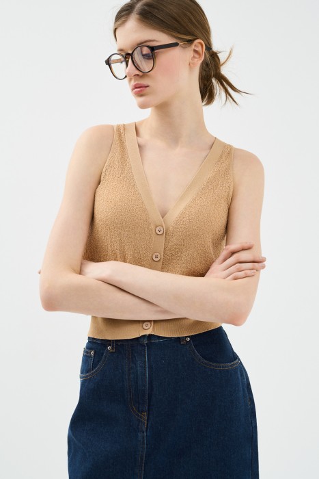 трикотажный жилет 756897003 фотография