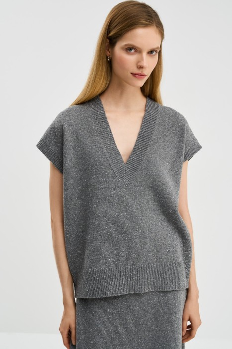 трикотажный жилет 786376003 фотография