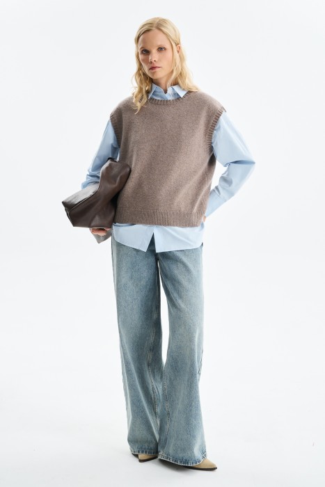 трикотажный жилет 786435003 фотография