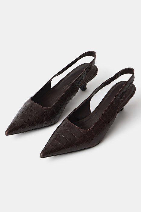 туфли из натуральной кожи с тиснением из россии вид сбоку