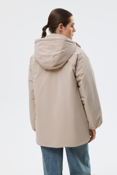 удлиненная куртка с капюшоном по цене 4210 руб вид справа