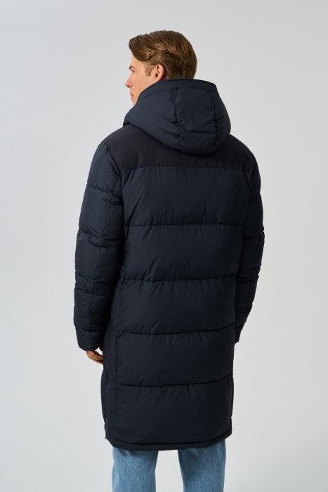 удлиненная зимняя куртка с капюшоном по цене 5120 руб вид справа