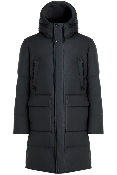 удлиненная зимняя куртка из россии вид сбоку