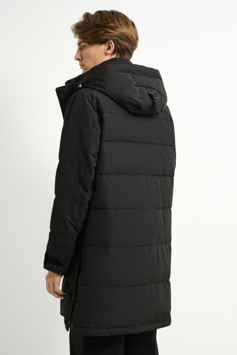 удлиненная зимняя куртка по цене 9530 руб вид справа