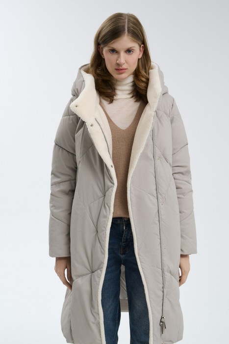 удлиненная зимняя куртка 737489003 фотография