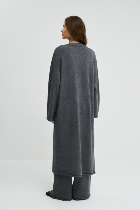 удлиненный кардиган из россии вид сбоку